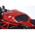 R&G Racing Traction Grips 2-Grip Kit for Ducati Monster 1100/1100 Evo '10-'14, M1200 '11-'22, M1200S/M1200R '14-'22, M797 '17-'21, M821 '14-'21